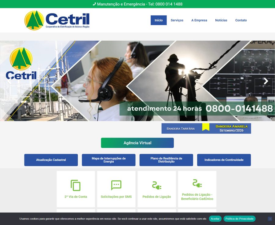 Prévia do site cetril.com.br